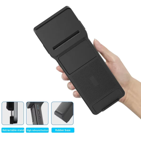 58mm Thermal Printer and 2D Scanner Bluetooth 2 in 1 Phone Back Clip 7.4V 3000mAh Battery Mobile Wireless Scanner 2